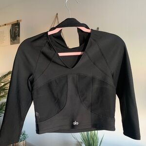 Alo Yoga Black Fitness Top